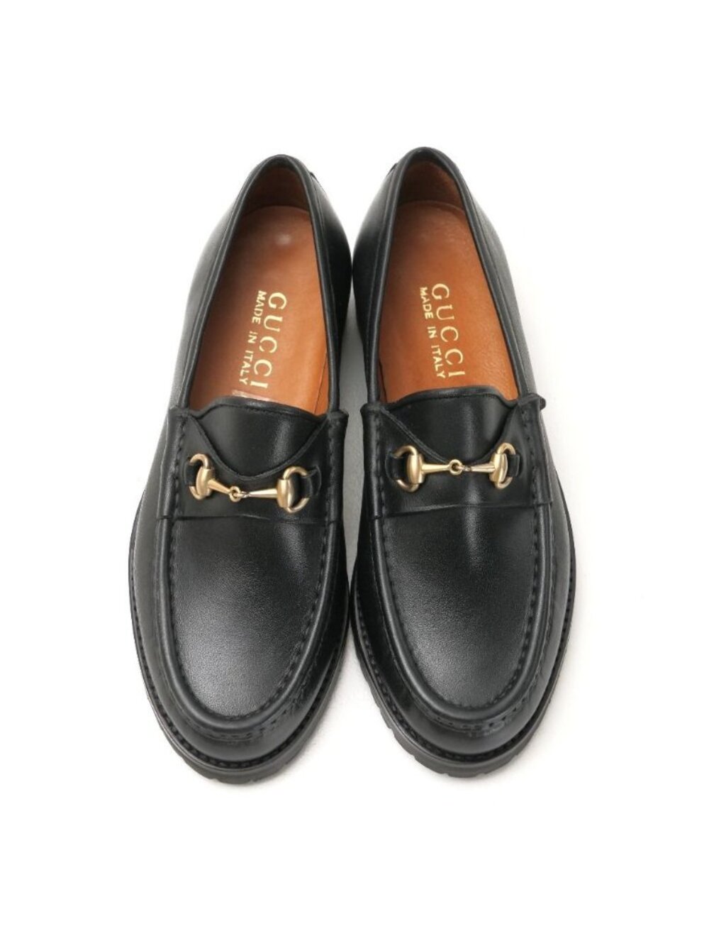 Gucci Loafers 34.5 C Horsebit Leather Shoes - Picture 5 of 8